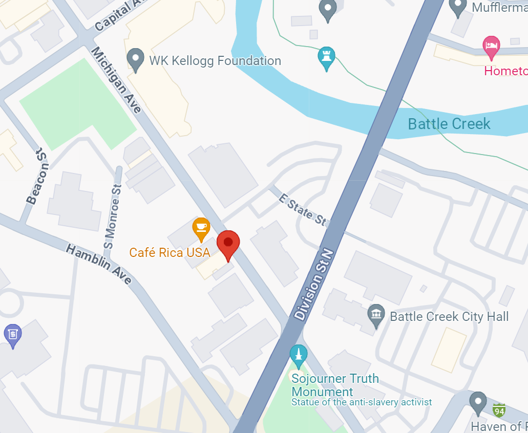 Google Map of Downtown Battle Creek